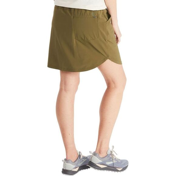 Marmot Elda Skort shorts drawstring zip and slant pockets Winter Moss Medium - Picture 3 of 4